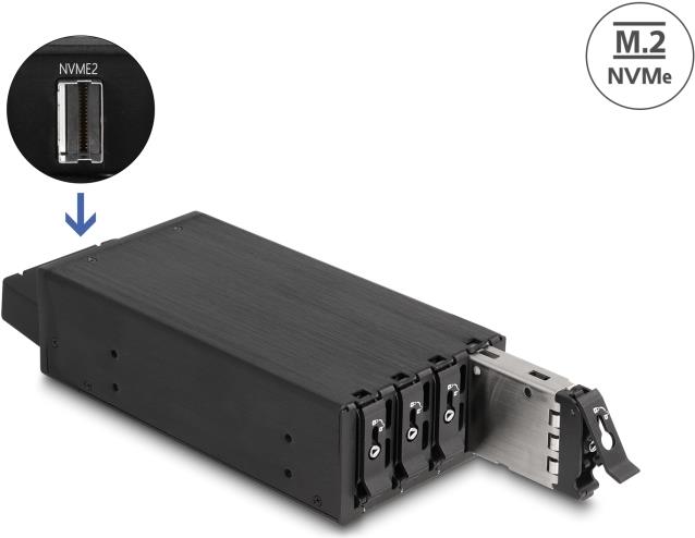 Delock - Mobiles Speicher-Rack - Schwarz (47126)