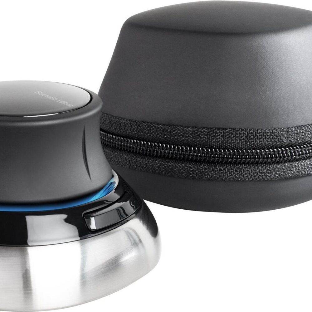 3Dconnexion SpaceMouse Wireless - 3D-Maus - 2 Tasten - kabellos - Bluetooth, 2,4 GHz (3DX-700115)
