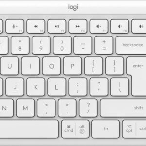 Logitech Signature Slim K950 - Tastatur - 100% full size - kabellos - Bluetooth 5,1 LE - QWERTY - US International - Off-White (920-012466)