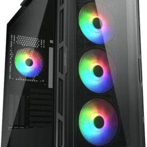 COUGAR Gaming CGR-5AD1B-RGB - Midi Tower - PC - Schwarz - ATX - CEB - EATX - micro ATX - Mini-ITX - Nylon - Multi (CGR-5AD1B-RGB)