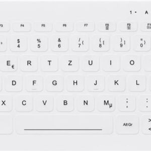 CHERRY AK-C4112 - Tastatur - medizinisch - compact - hinterleuchtet - USB - QWERTZ - Deutsch - weiß (AK-C4112F-U1-W/GE)