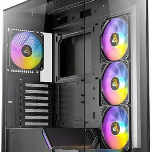 Antec Constellation Series C3 ARGB - Mid tower - ATX - Seitenteil mit Fenster (gehärtetes Glas) - keine Spannungsversorgung - Schwarz - USB/Audio (0-761345-10029-8)