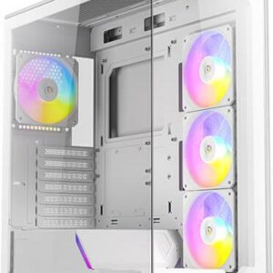 Antec Constellation Series C3 ARGB - Mid tower - ATX - Seitenteil mit Fenster (gehärtetes Glas) - keine Spannungsversorgung - weiß - USB/Audio (0-761345-10032-8)