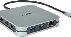 DICOTA 10-in-1 - Dockingstation - für Laptop, Tablet - USB-C - 2 x HDMI (D32057)