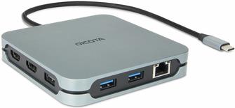 DICOTA 10-in-1 - Dockingstation - für Laptop, Tablet - USB-C - 2 x HDMI (D32057)