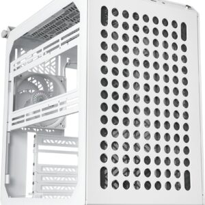 Cooler Master Qube 500 FLATPACK - Black & White Edition - mid tower - E-ATX - Seitenteil mit Fenster (gehärtetes Glas) - keine Spannungsversorgung (ATX / SFX / SFX-L) - Schwarz und Weiß - USB/Audio (Q500-WGNN-S00)