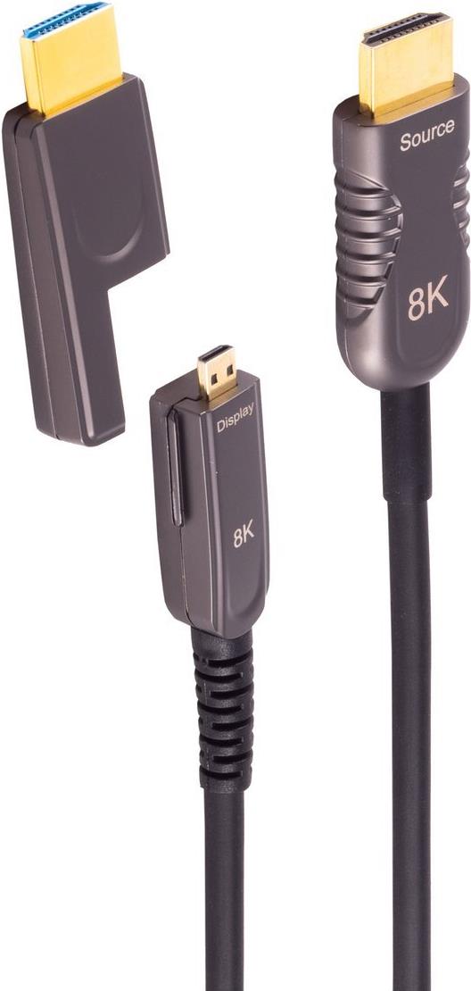 ShiverPeaks SHVP BS30-52075 - HDMI/Micro HDMI AOC Kabel - 10K, 10,0 m - Kabel - Digital/Display/Video (BS30-52075)