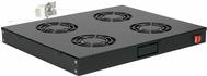 Equip Lüftermodul 19" für Serverschränke 4xLüfter RAL9005 (EZF-4-B)