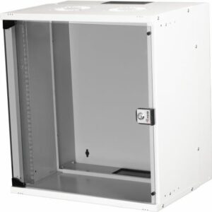 Equip Eco Mount 19' Schrank - 12HE - 540X400mm - RAL7035 Grau - Wandmontiertes Regal - 12U - Sperrschloss - 12,5 kg - Hellgrau (EWM-12-5440-G)