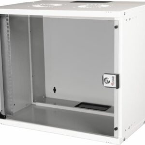 Equip Eco Mount 19' Schrank - 09HE - 540X400mm - RAL7035 Grau - Wandmontiertes Regal - 9U - Sperrschloss - 10,3 kg - Hellgrau (EWM-09-5440-G)