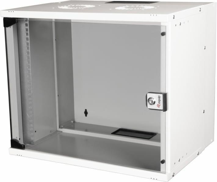 Equip Eco Mount 19' Schrank - 09HE - 540X400mm - RAL7035 Grau - Wandmontiertes Regal - 9U - Sperrschloss - 10,3 kg - Hellgrau (EWM-09-5440-G)