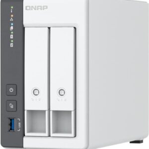 QNAP TS-216G - NAS-Server - 2 Schächte - SATA 6Gb/s - RAID JBOD, 0, 1 - RAM 4GB - 2,5 Gigabit Ethernet - iSCSI Support (TS-216G)