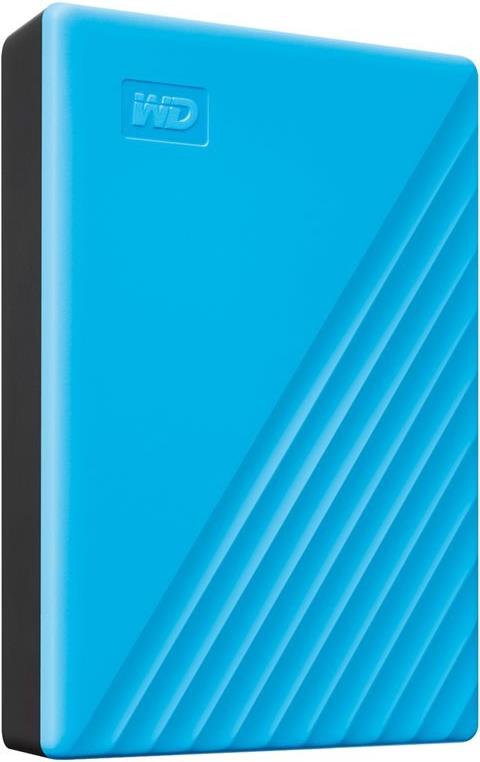 WD My Passport WDBR9S0060BBL - Festplatte - verschlüsselt - 6TB - extern (tragbar) - USB 3,2 Gen 1 - 256-Bit-AES - Sky (WDBR9S0060BBL-WESN)