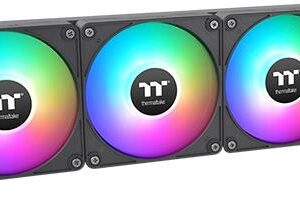 Thermaltake TH280 V2 Ultra EX ARGB Sync - Prozessor-Flüssigkeitskühlsystem - Kühlergröße: 280 mm - (für: LGA1156, AM2, AM2+, AM3, LGA1155, AM3+, LGA2011, FM1, FM2, LGA1150, LGA2011-3, LGA1151, AM4, LGA2066, LGA1200, LGA1700, AM5) - Kupfer - 140 mm - Schwarz (CL-W416-PL14SW-A)