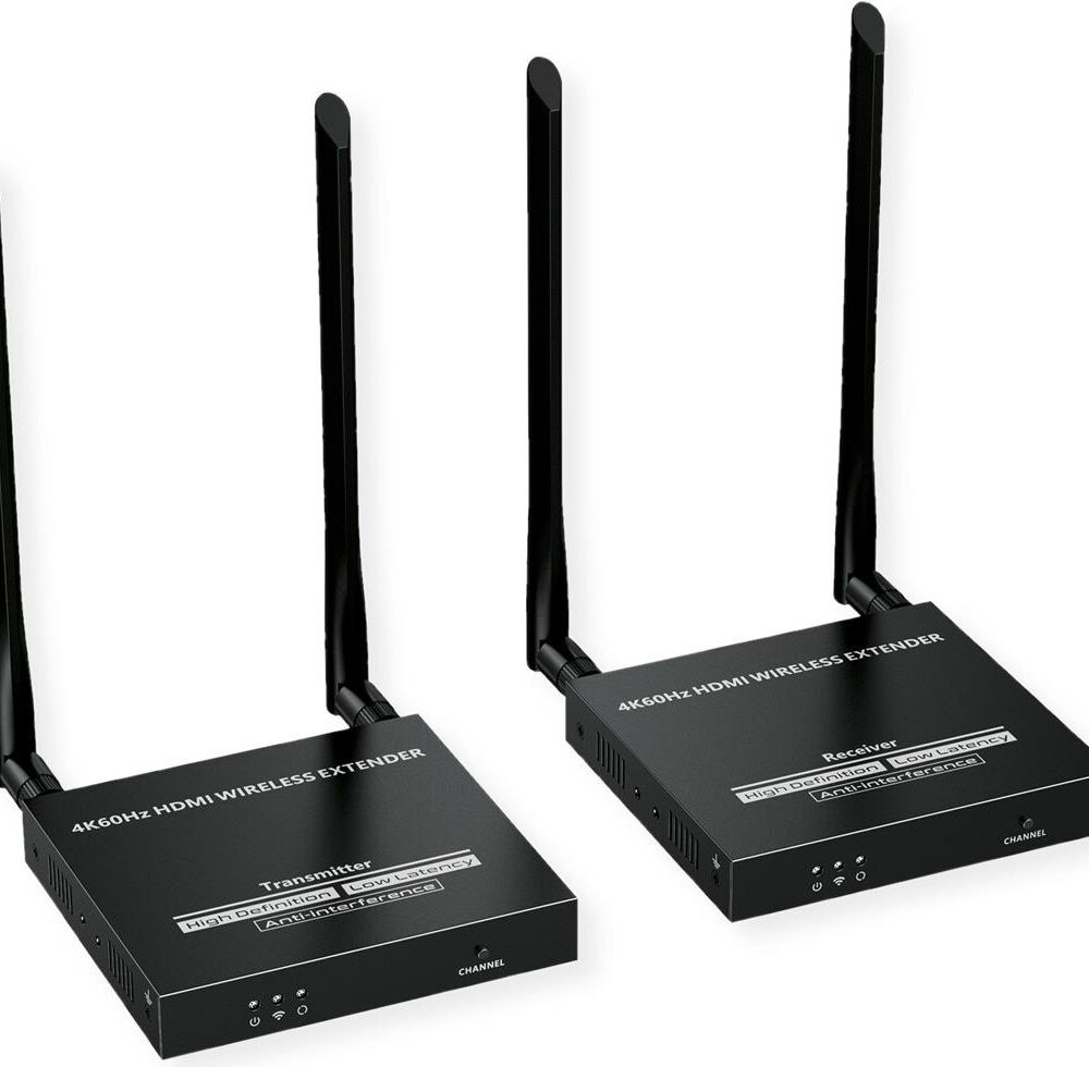 VALUE HDMI 4K Wireless-Kit TX+RX HDMI-Sender u. -Empfänger bis 50m - Kabel-/Adapterset - Digital/Display/Video (14.99.3416)