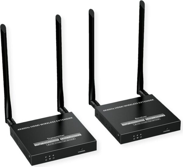 VALUE HDMI 4K Wireless-Kit TX+RX HDMI-Sender u. -Empfänger bis 50m - Kabel-/Adapterset - Digital/Display/Video (14.99.3416)