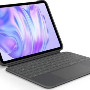 Logitech Combo Touch - Tastatur und Foliohülle - mit Trackpad - hinterleuchtet - Apple Smart connector - QWERTZ - Deutsch - Graphite - für Apple 11-inch iPad Pro M4 Wi-Fi, M4 Wi-Fi + Cellular (920-012770)