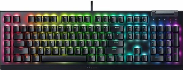 Razer BlackWidow V4 X, Razer GREEN Clicky Gen-3, USB, US (RZ03-04700100-R3M1)