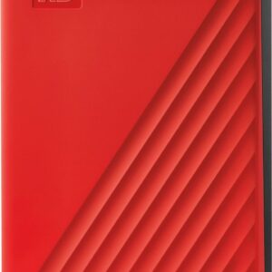 WD My Passport WDBR9S0060BRD - Festplatte - verschlüsselt - 6TB - extern (tragbar) - USB 3,2 Gen 1 - 256-Bit-AES - Rot (WDBR9S0060BRD-WESN)