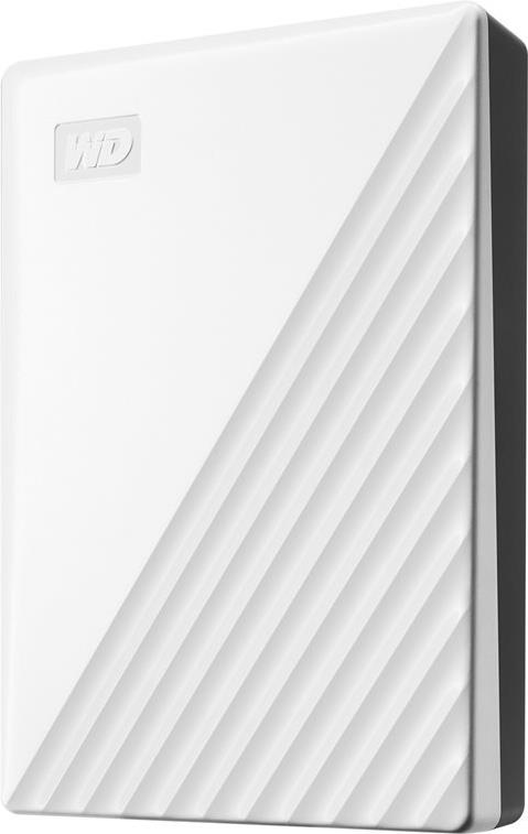 WD My Passport WDBR9S0060BWT - Festplatte - verschlüsselt - 6TB - extern (tragbar) - USB 3,2 Gen 1 - 256-Bit-AES - weiß (WDBR9S0060BWT-WESN)