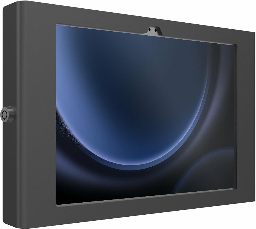 Compulocks Galaxy Tab S9/S9FE 10,9" Apex Secured Enclosure Wall Mount - Gehäuse - tragbare, freiliegende Front-/Rückkamera und Sensoren - für Tablett - verriegelbar - Metallrahmen - Schwarz - Bildschirmgröße: 22,1 cm (10,9") - auf Bodenstativ montierbar - für Samsung Galaxy Tab S9, Tab S9 FE (109GAPXB)