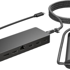 HP Universal - Dockingstation - USB-C - HDMI, DP - 10Mb LAN - mit Laptopladegerät (9H0H9AA#ABB)