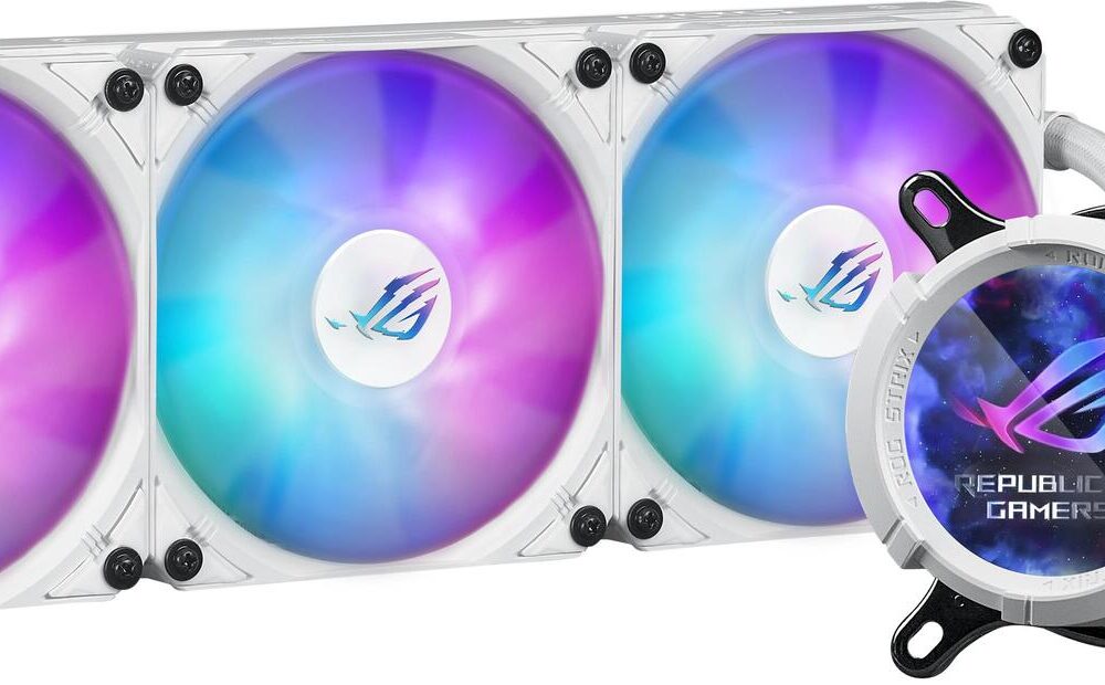 ASUS ROG Strix LC III 360 ARGB White Edition Computergehäuse All-in-One-Flüssigkeitskühler 12 cm Weiß (90RC00W2-M0UAY0)