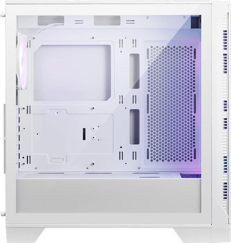 MSI MAG FORGE 320R AIRFLOW - Mid tower - ATX - Seitenteil mit Fenster (gehärtetes Glas) - keine Spannungsversorgung (ATX) - weiß - USB/Audio (306-7G23W21-HH9)