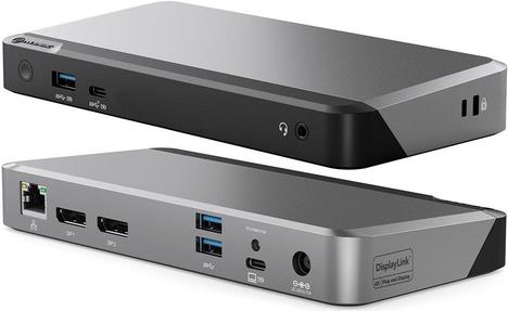 ALOGIC DX2 - Dockingstation - USB-C - 2 x DP - 1GbE - 100 Watt (DUPRDX2-WW)