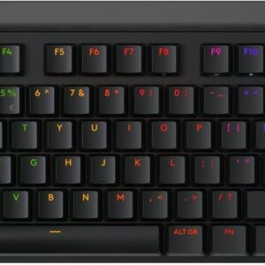 Logitech G G515 - Tastatur - LIGHTSPEED - TKL - Hintergrundbeleuchtung - kabellos - 2,4 GHz, Bluetooth, USB - QWERTY - US International - Tastenschalter: GL Tactile - Schwarz (920-012538)
