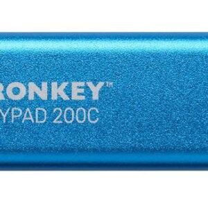 Kingston IronKey Keypad 200C - USB-Flash-Laufwerk - verschlüsselt - 256GB - USB-C 3,2 Gen 1 (IKKP200C/256GB)