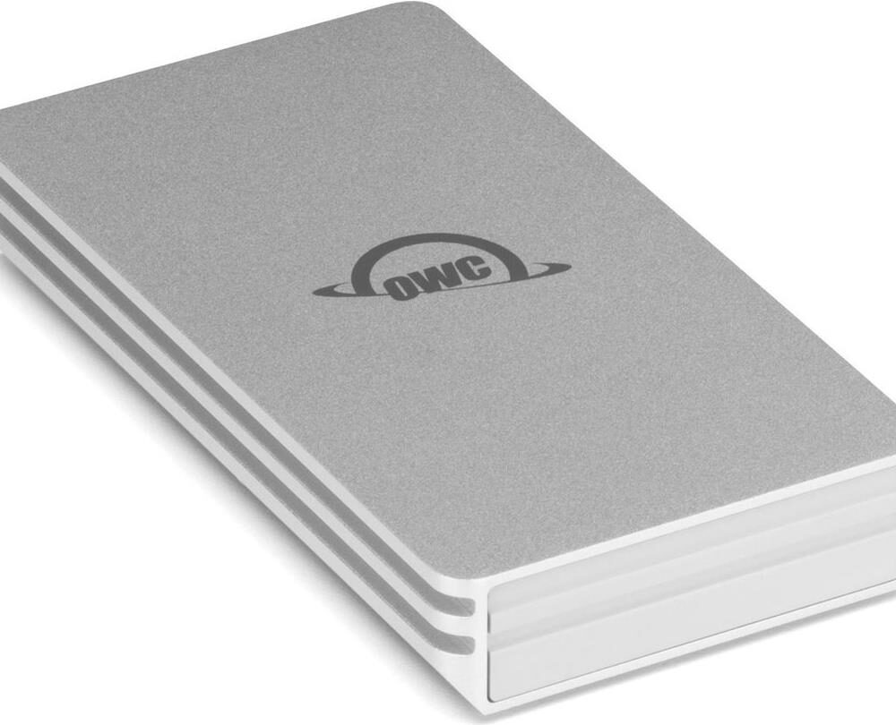 Other World Computing OWC Envoy Aura Pro IV - SSD - 1TB - extern (tragbar) - M.2 2242 - USB 3,2 Gen 2 (USB-C Steckverbinder) - Silber (OWCENVS01)
