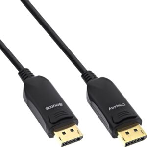 InLine DisplayPort 2.1 AOC Kabel - UHBR - schwarz - 50m (17250A)