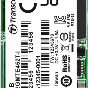 Transcend MTE452T-I M.2 512 GB PCI Express 3.1 NVMe 3D NAND (TS512GMTE452T-I)