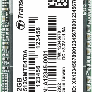Transcend MTE470A M.2 512 GB PCI Express 3.1 NVMe 3D NAND (TS512GMTE470A)