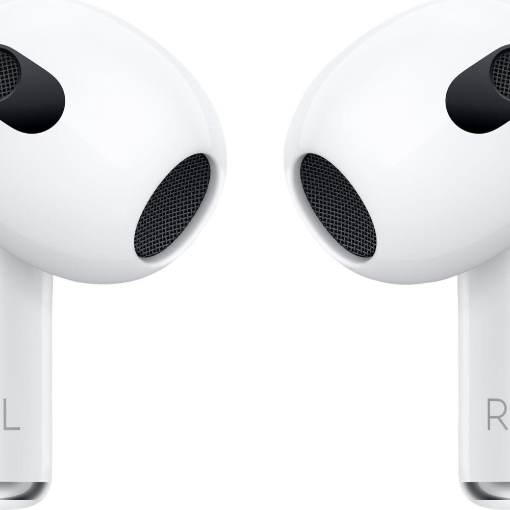 Apple AirPods with Lightning Charging Case - 3. Generation - True Wireless-Kopfhörer mit Mikrofon - Ohrstöpsel - Bluetooth - weiß (MPNY3LL/A)