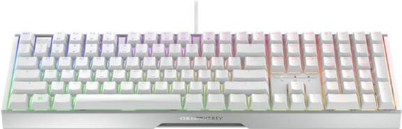CHERRY XTRFY MX 3,1 - Tastatur - 100% - full size - Hintergrundbeleuchtung - USB-C - QWERTZ - Deutsch - Tastenschalter: CHERRY MX2A Red - weiß (G80-3890LJADE-0)
