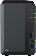 Synology Disk Station DS223 - NAS-Server - 2 Schächte - SATA 6Gb/s - iSCSI Support (DS223+2XHAT3300-4T)