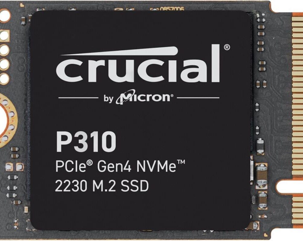 Micron Crucial P310 - SSD - 2 TB - intern - M.2 2230 - PCIe 4.0 (NVMe) (CT2000P310SSD2)