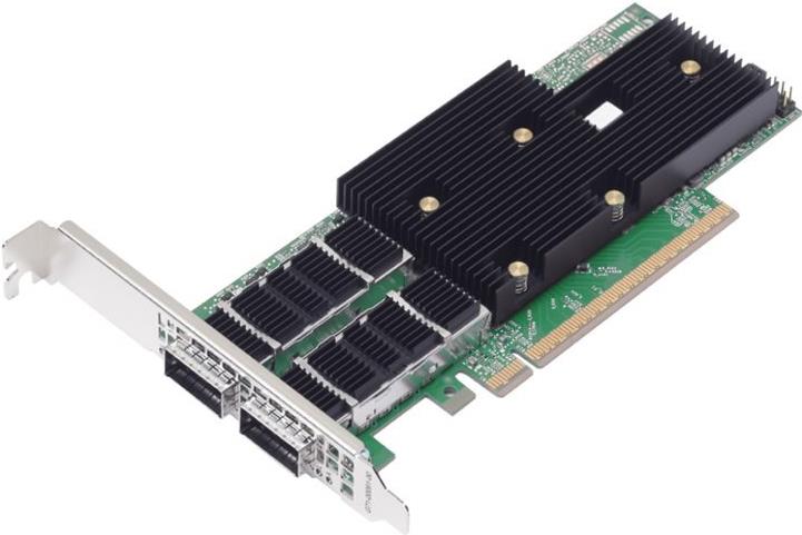 Broadcom P2200G - Netzwerkadapter - PCIe 5,0 x16 Low-Profile - 400 Gigabit QSFP112 x 2 (BCM957608-P2200GQF00)