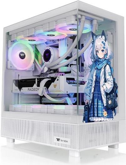 Thermaltake View 270 - SP Edition - mid tower - E-ATX - Seitenteil mit Fenster (gehärtetes Glas) - keine Spannungsversorgung (PS/2) - snow - USB/Audio (CA-1Y7-00M6WN-02)