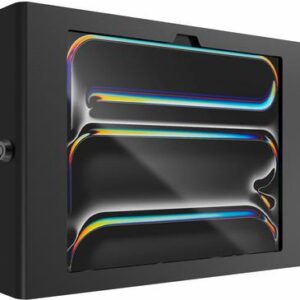 Compulocks iPad Pro M4 11" (2024), Apex Secured Enclosure Wall Mount - Gehäuse - für Tablett - Glasbefestigung, Raum - verriegelbar - hochwertiges Aluminium - Schwarz - Bildschirmgröße: 27,94 cm (11") - Montageschnittstelle: 100 x 100 mm - Wandmontage - für Apple 11-inch iPad Pro (M4) (11PAPX4B)