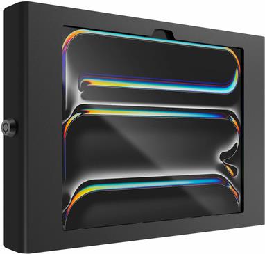 Compulocks iPad Pro M4 11" (2024), Apex Secured Enclosure Wall Mount - Gehäuse - für Tablett - Glasbefestigung, Raum - verriegelbar - hochwertiges Aluminium - Schwarz - Bildschirmgröße: 27,94 cm (11") - Montageschnittstelle: 100 x 100 mm - Wandmontage - für Apple 11-inch iPad Pro (M4) (11PAPX4B)