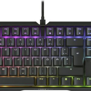 CHERRY XTRFY MX 3,1 - Tastatur - 100% - full size - Hintergrundbeleuchtung - USB-C - QWERTZ - Deutsch - Tastenschalter: CHERRY MX2A Red - Schwarz (G80-3890LJADE-2)