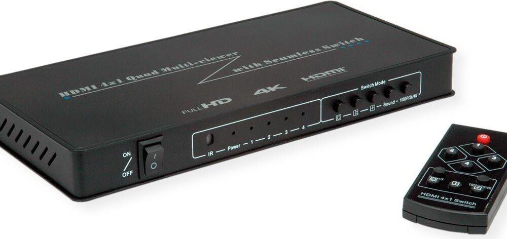ROLINE HDMI Quad Multi-Viewer Switch 4f. nahtlos (14.01.3596)