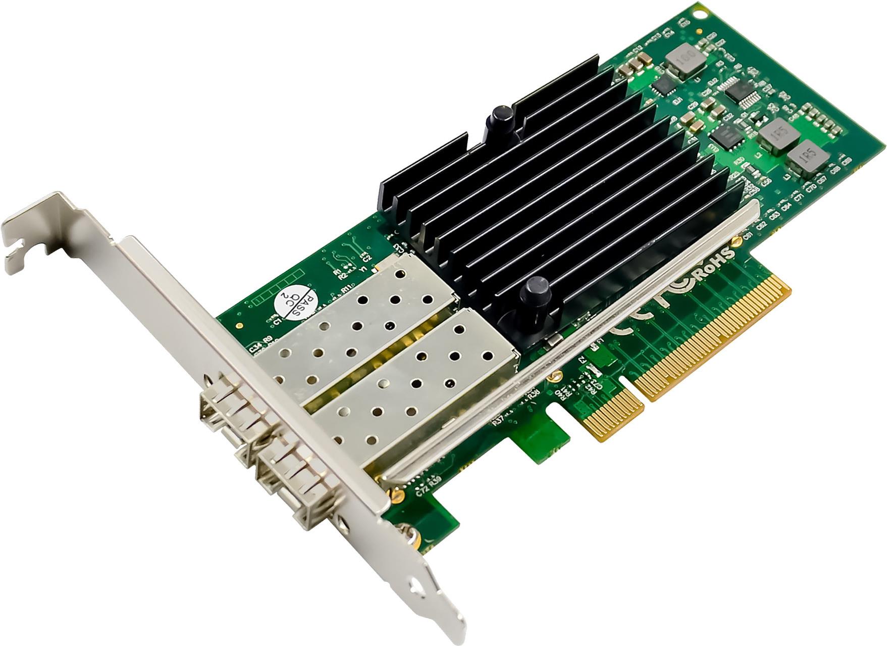 InLine Dual 10-Gigabit Netzwerkkarte - 2x SFP+ - PCIe x8 - inkl. LP Slotblech (51131A)