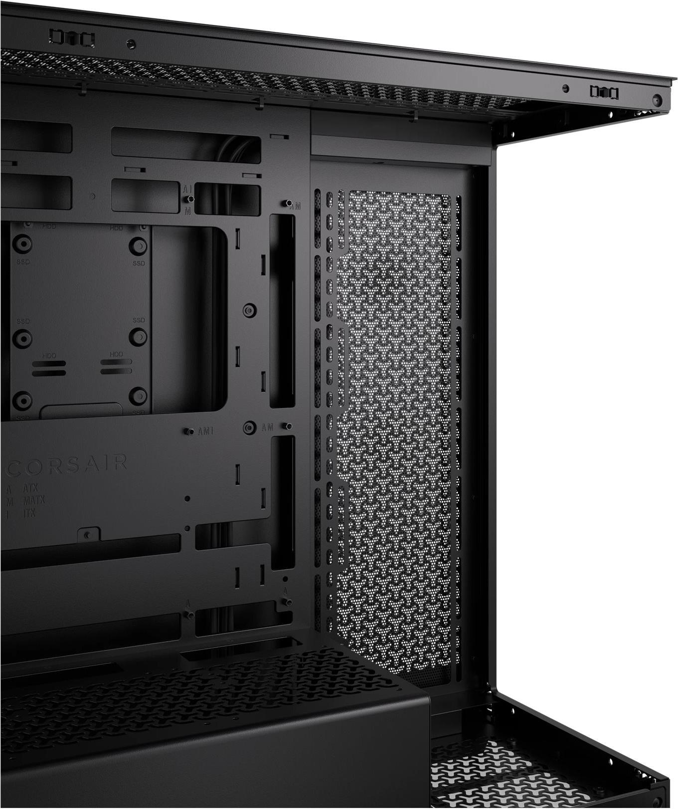 CORSAIR 3500X - Mid tower - E-ATX - Seitenteil mit Fenster (gehärtetes Glas) - keine Spannungsversorgung (ATX) - Schwarz - USB/Audio (CC-9011276-WW)