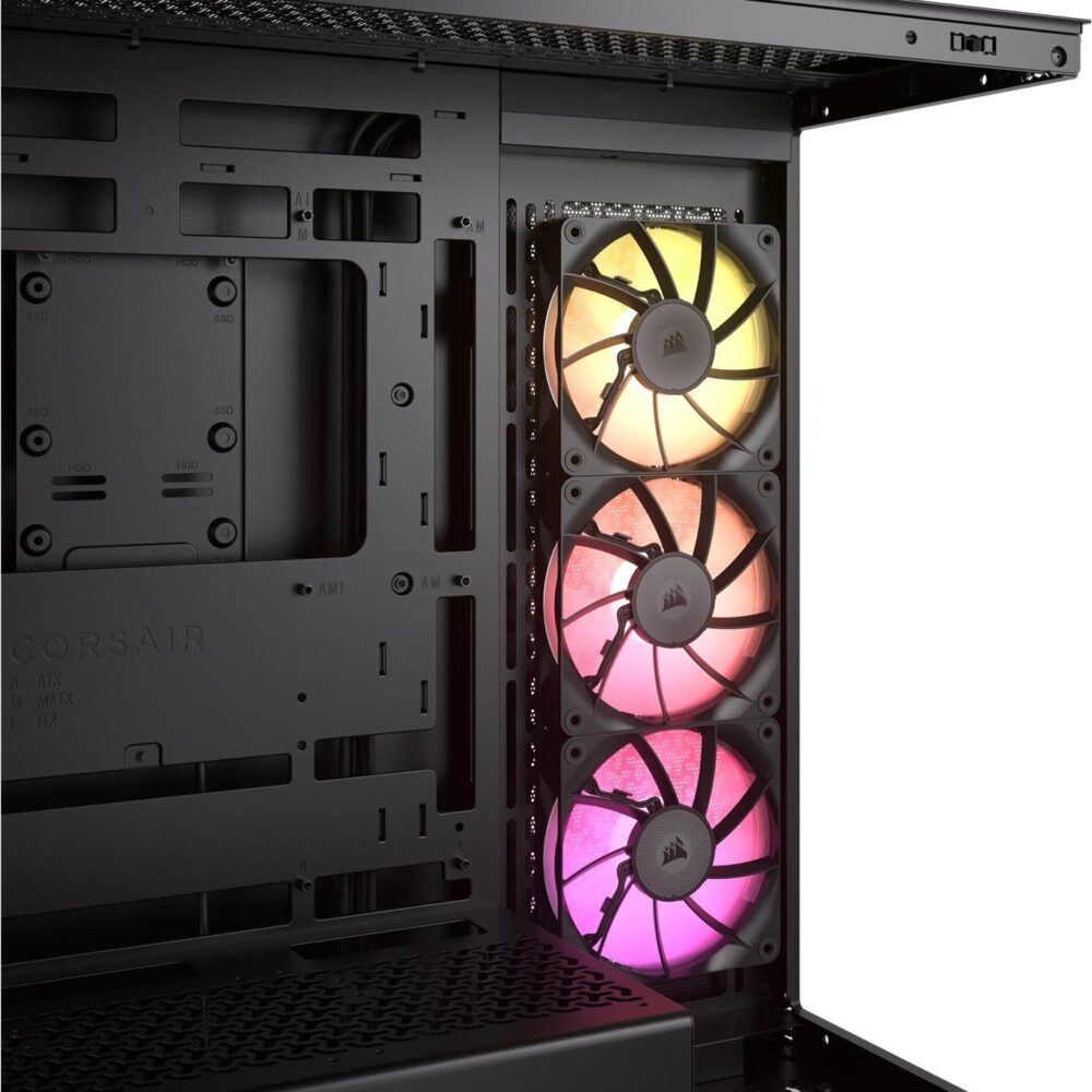 CORSAIR - Mid tower - Seitenteil mit Fenster (gehärtetes Glas) - keine Spannungsversorgung - USB/Audio (CC-9011280-WW)