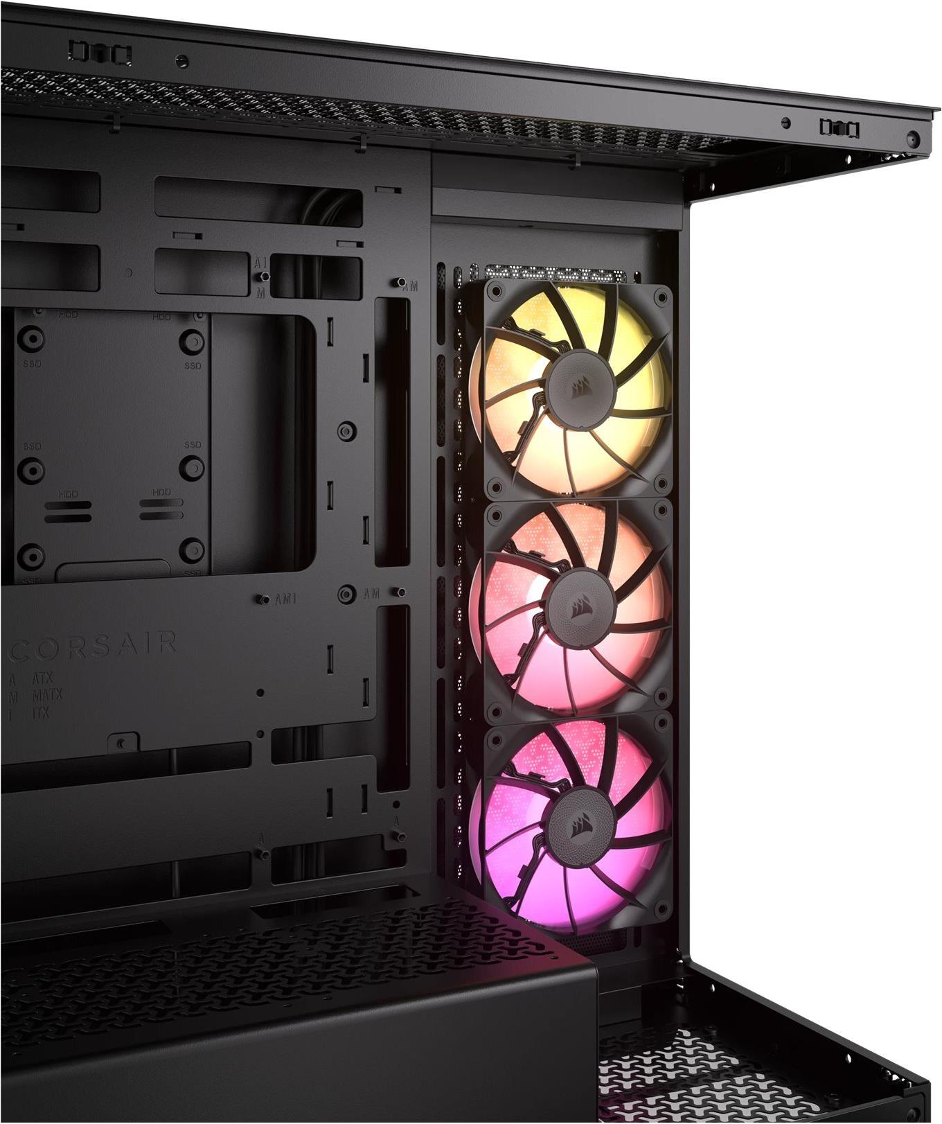 CORSAIR - Mid tower - Seitenteil mit Fenster (gehärtetes Glas) - keine Spannungsversorgung - USB/Audio (CC-9011280-WW)