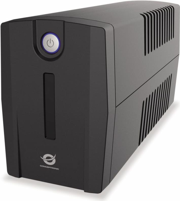Conceptronic ZEUS07ES 1000VA 600W USV - Schuko - Line-Interaktiv - 1 kVA - 600 W - Sine - 220 V - 240 V (ZEUS07ES)
